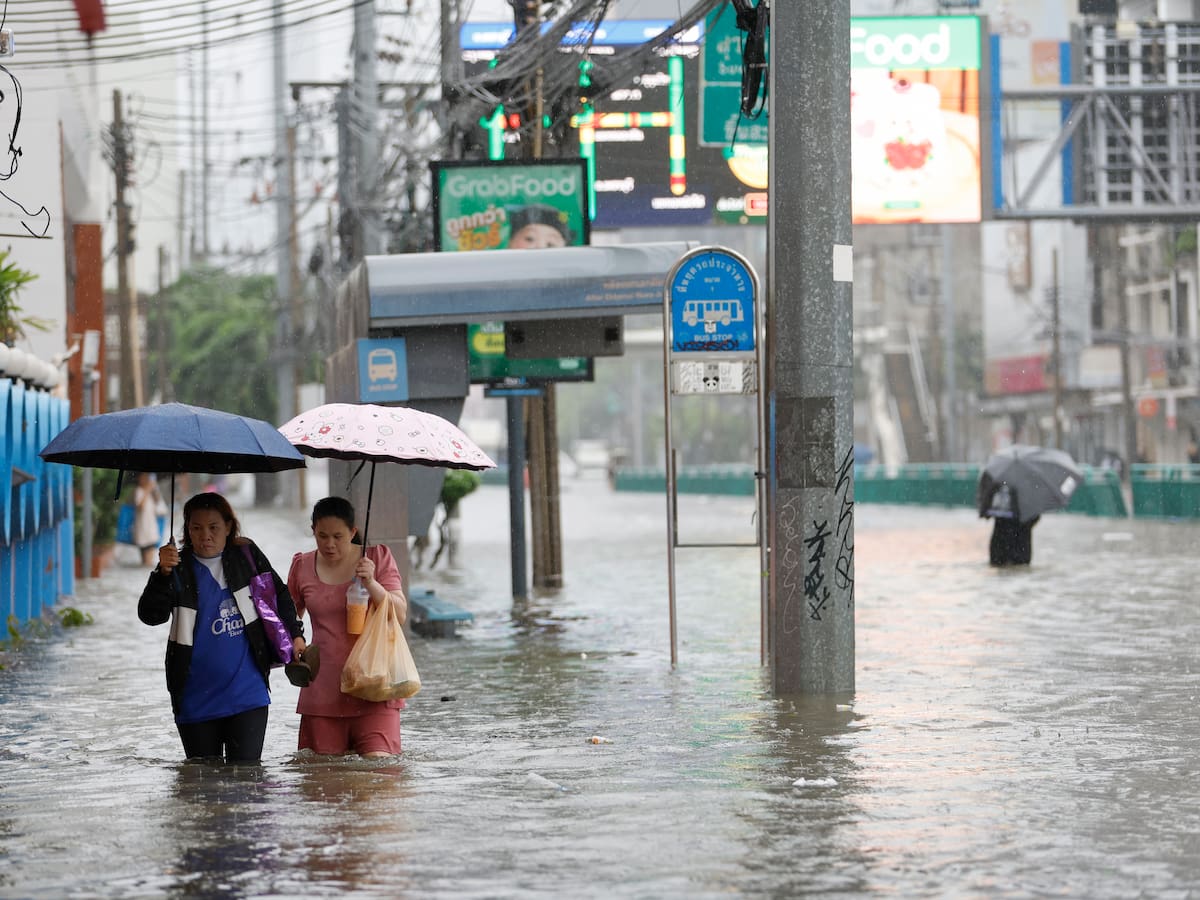 Bangkok declara el estado de desastre por inundaciones tras fuertes lluvias