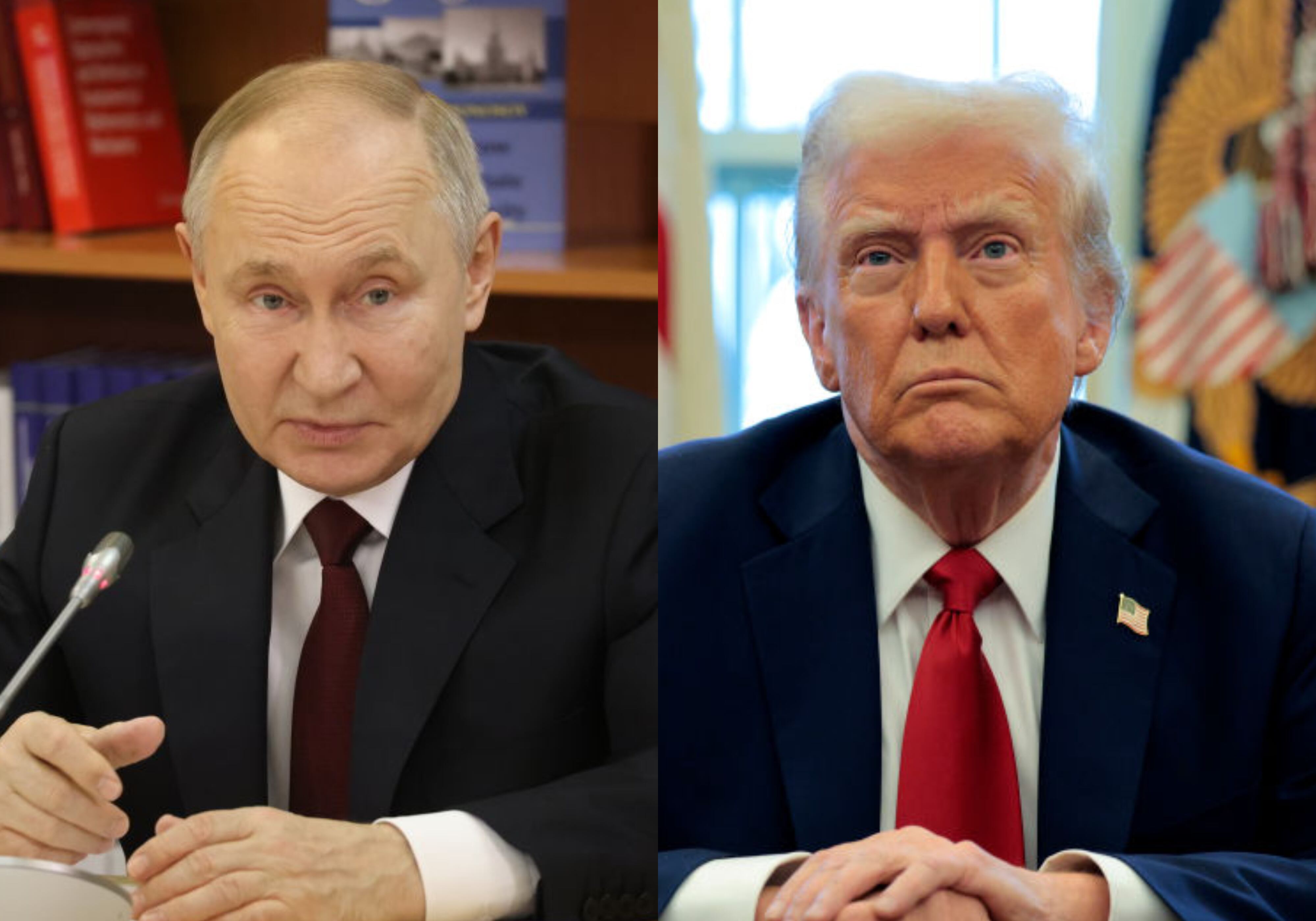 Vladimir Putin y Donald Trump. Foto: (Photo by Contributor/Getty Images) / (Photo by Chip Somodevilla/Getty Images)