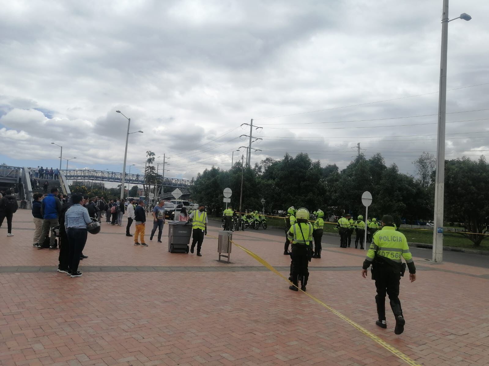 Balacera en el norte de Bogotá. Foto: Suministrada