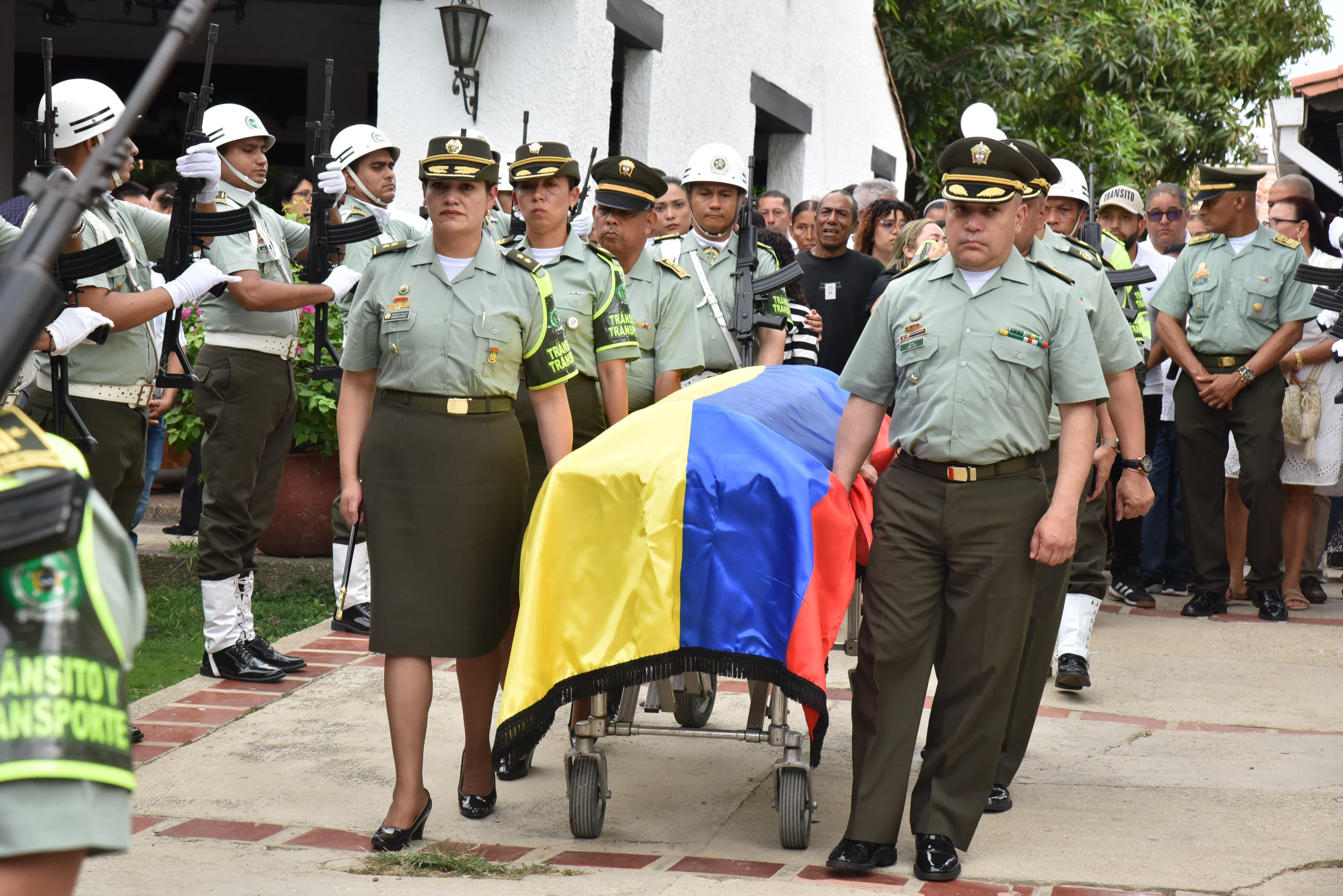 Honras fúnebres del subintendente,  Ronald Andrés Montañez/ Montiner Alvis