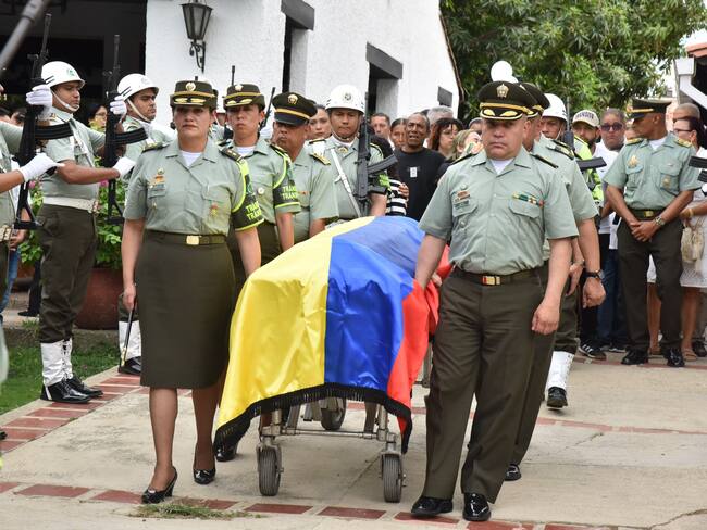 Honras fúnebres del subintendente, Ronald Andrés Montañez/ Montiner Alvis