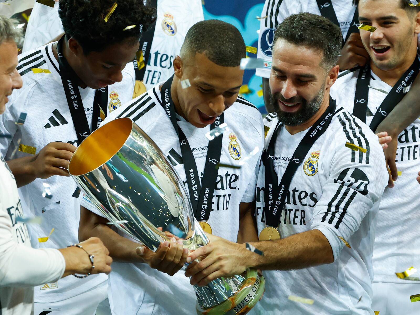 Real Madrid obtuvo su sexta Supercopa: debut soñado de Mbappé