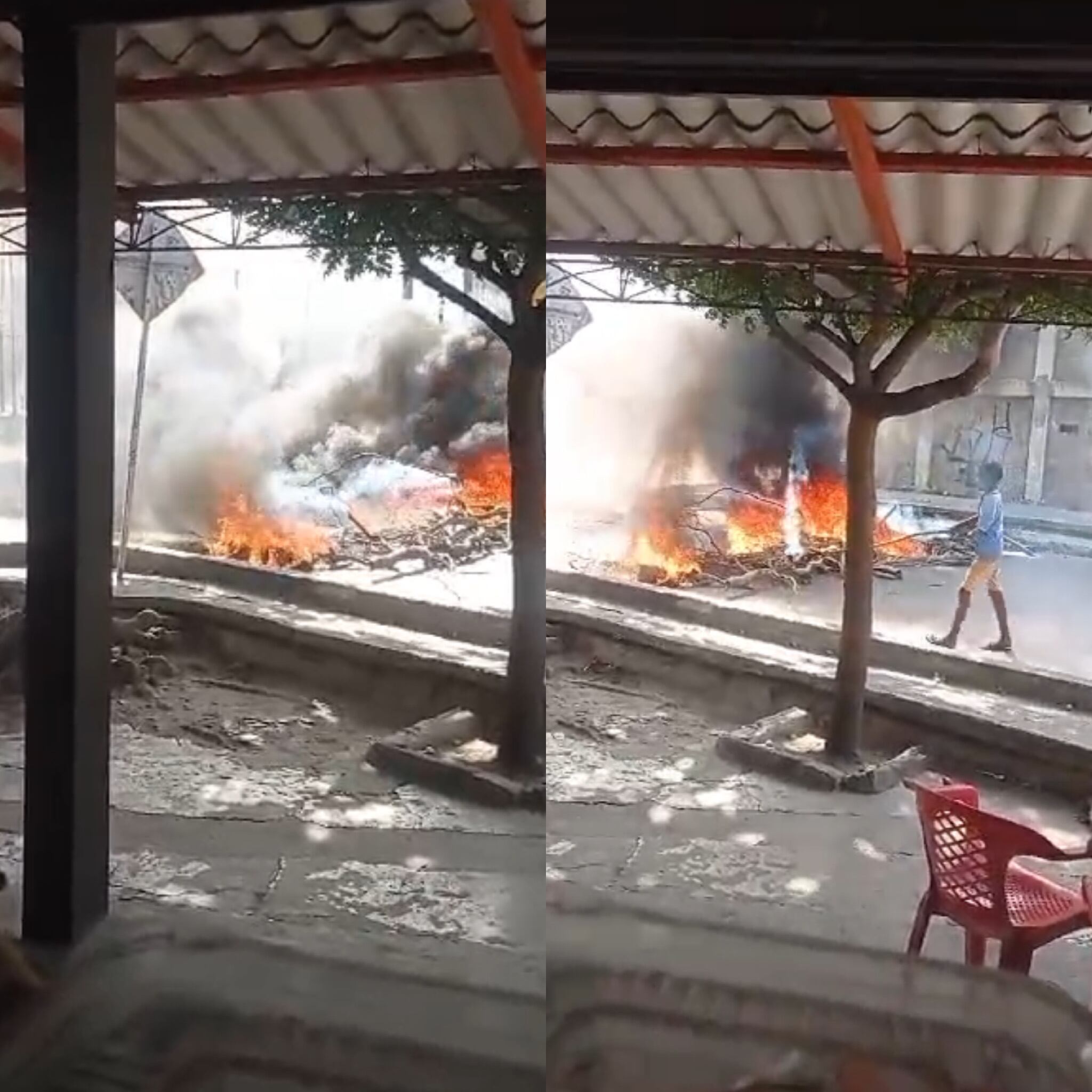 Manifestación El Bosque. Foto: suministrada.