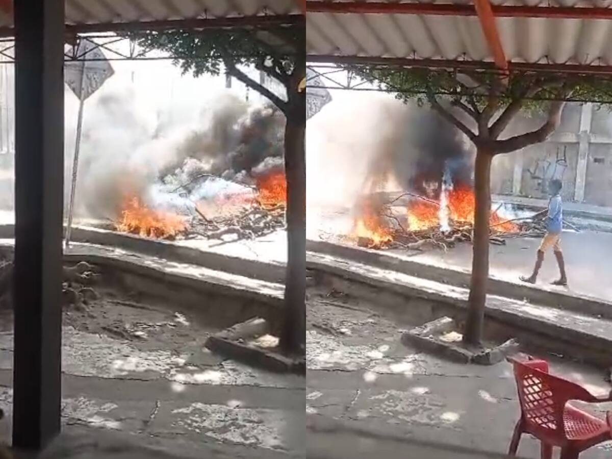 Ciudadanos se manifestaron contra la empresa Air-e por cortes de energía en Barranquilla