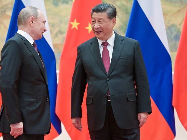 Foto de referencia del presidente de China, Vladimir Putin, y su homólogo de China, Xi Jinping. (Photo by Alexei Druzhinin\TASS via Getty Images)