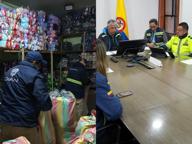 Operativo de la Dian contra el contrabando. Foto: Dian