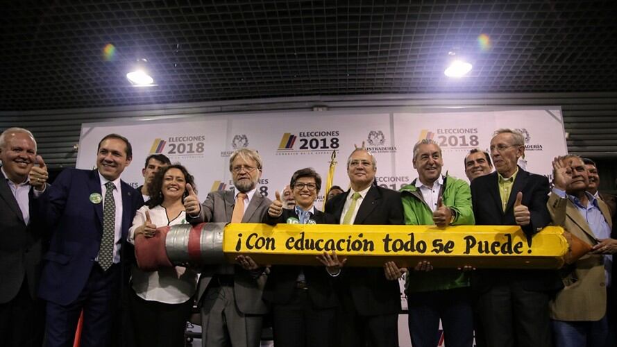 Miembros del partido Verde. Foto: Colprensa