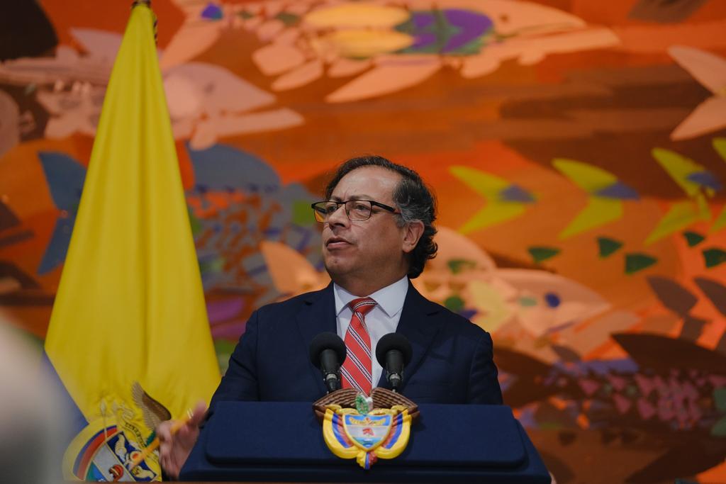 Gustavo Petro en la instalación del Congreso. 20 de julio de 2023. Foto: Presidencia.