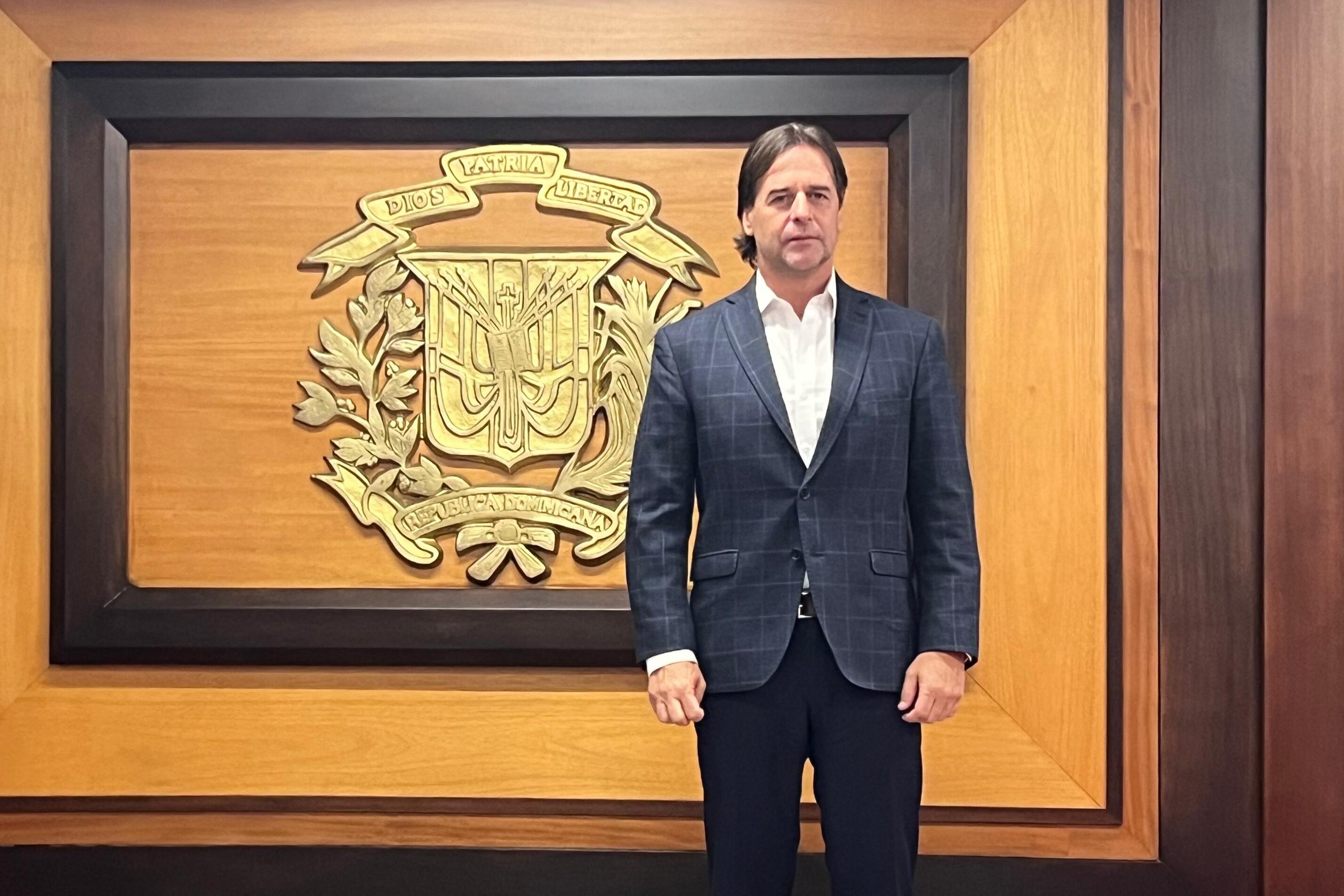 Luis Lacalle Pou  FOTO: EFE/ Cancillería Dominicana /