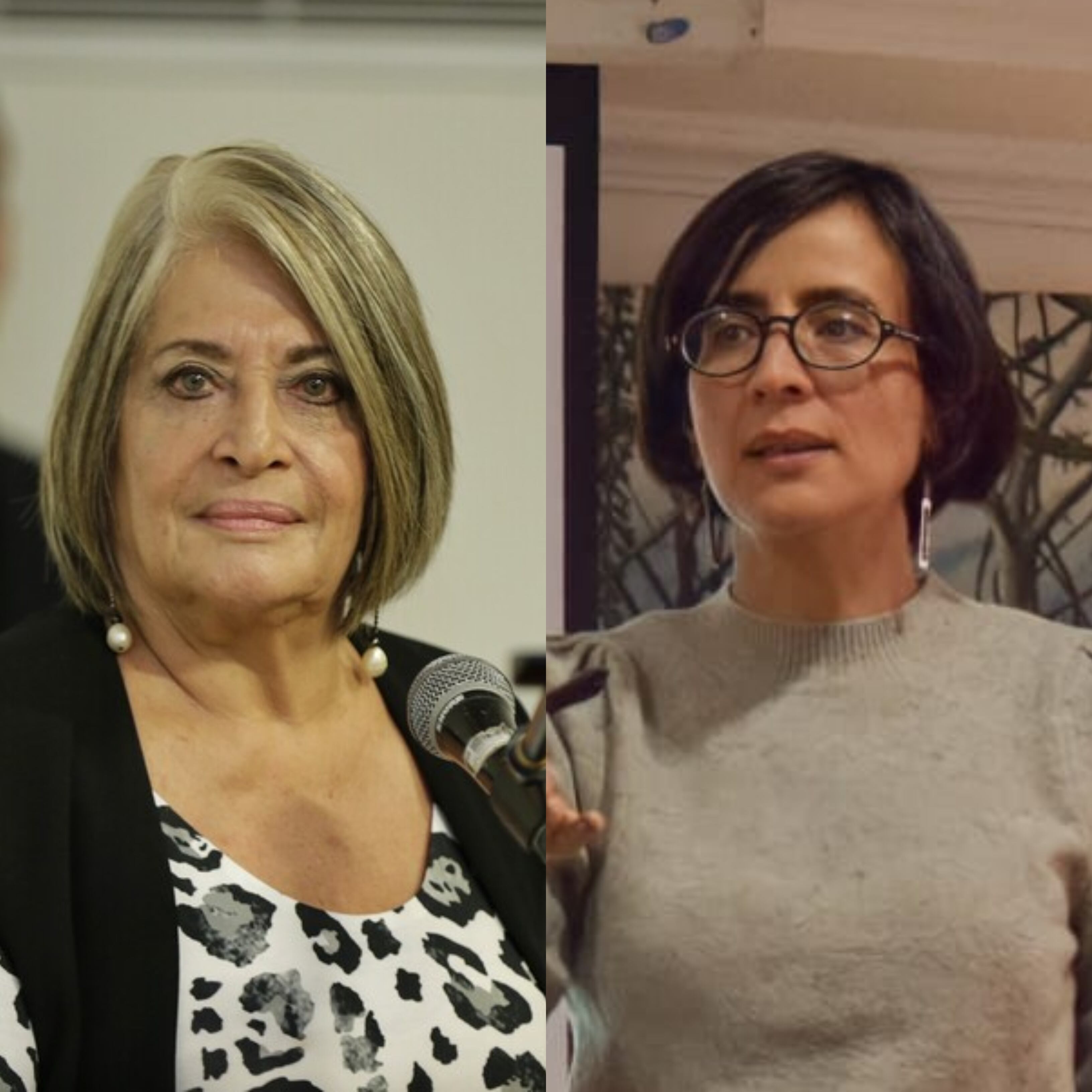 Ministras designadas por el presidente electo, Gustavo Petro, Cecilia López y Susana Muhamad. Foto: Colprensa y Twitter