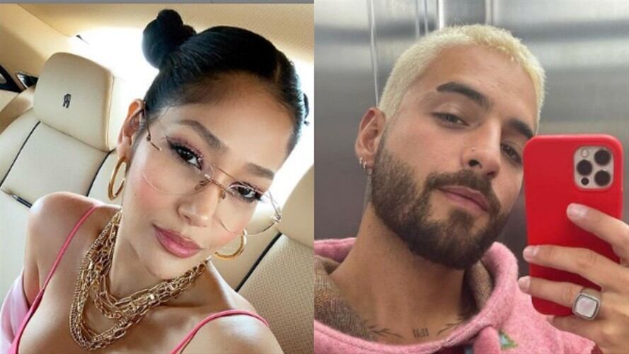 Molestan en redes sociales a Farina por foto con Maluma . Foto: Instagram: @farinamusic y @maluma