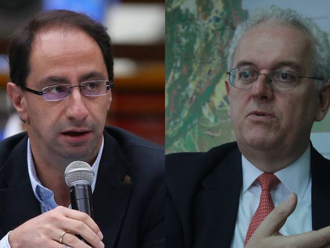 Ministro de Hacienda, José Manuel Restrepo y José Antonio Restrepo.