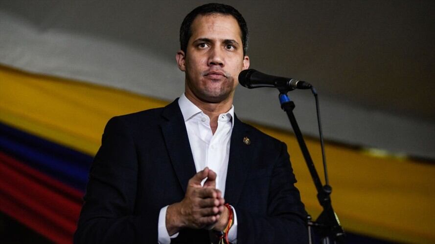 Guaidó dijo que en Venezuela se encuentran los dirigentes de las disidencias de las Farc Jesús Santrich e Iván Márquez.. Foto: Getty Images