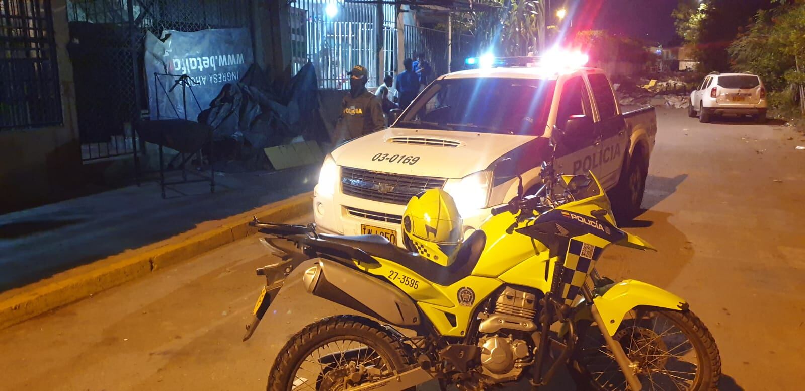 Asesinato de policía en Cali. Foto: Policía