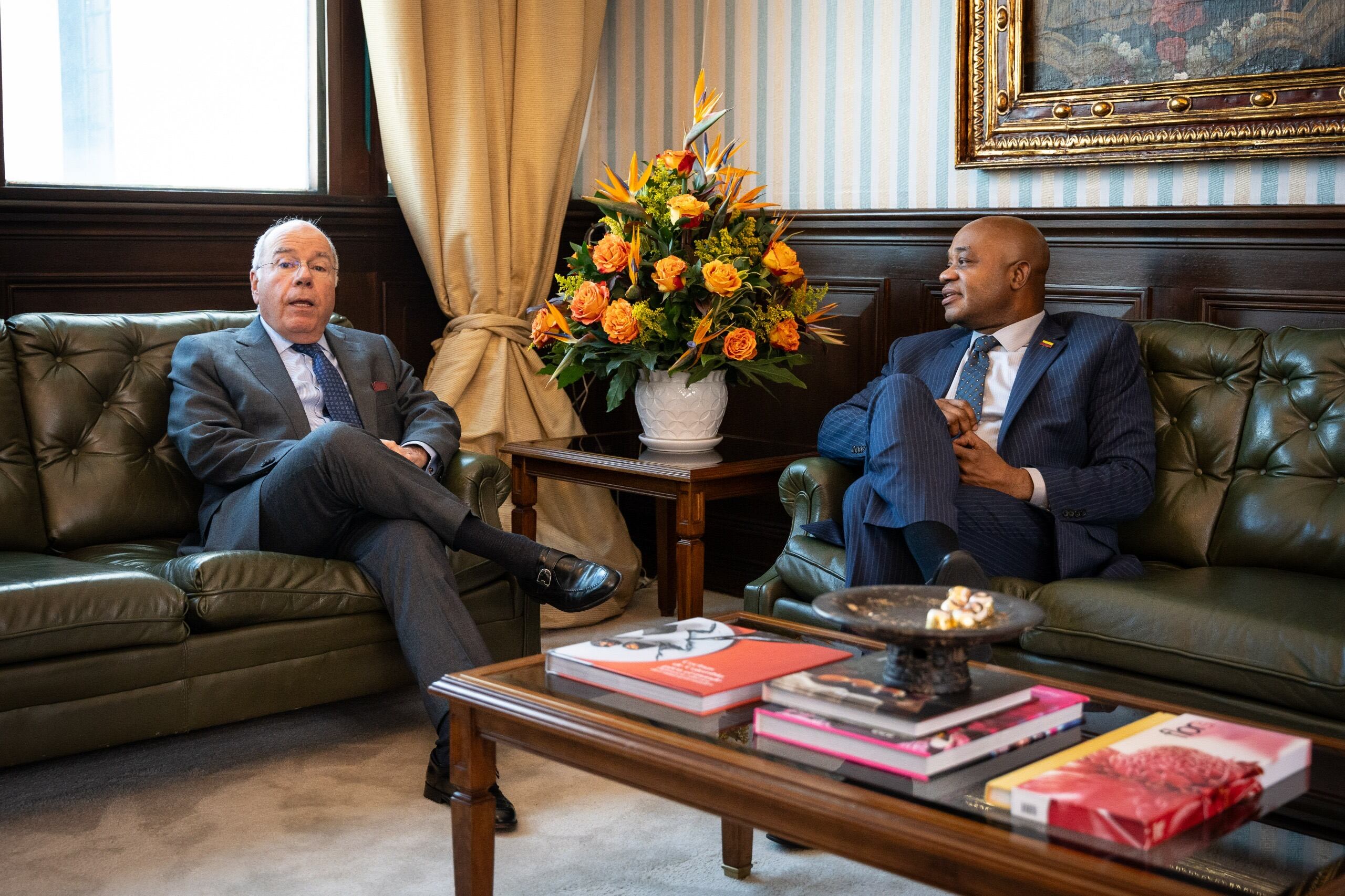 El ministro de Relaciones Exteriores, Luis Gilberto Murillo, recibió a su homólogo brasileño, Mauro Vieira. Foto: Ministerio de Relaciones Exteriores