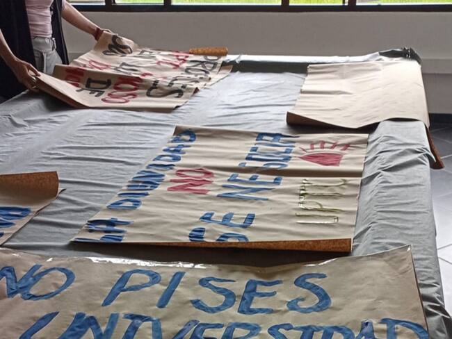 Foto: Los docentes llevan cinco semanas en asamblea permanente.