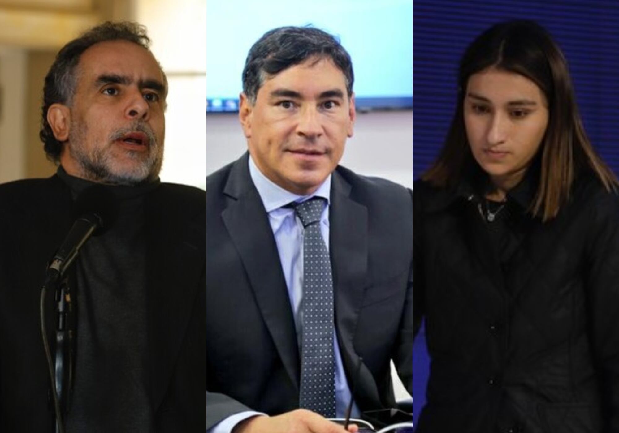 Armando Benedetti, Álvaro Hernán Prada y Laura Sarabia. Foto: (Colprensa - Camila Díaz) / (Consejo Nacional Electoral CNE) / (Colprensa - Camila Díaz)