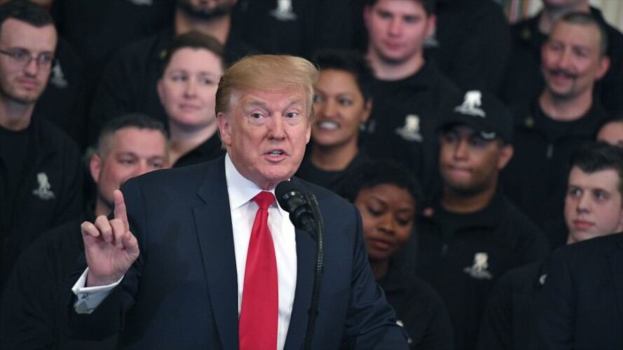 Trump lo tomo como algo que fue "fabricado" por sus enemigos políticos y los calificó de "pura mierda". . Foto: Getty Images