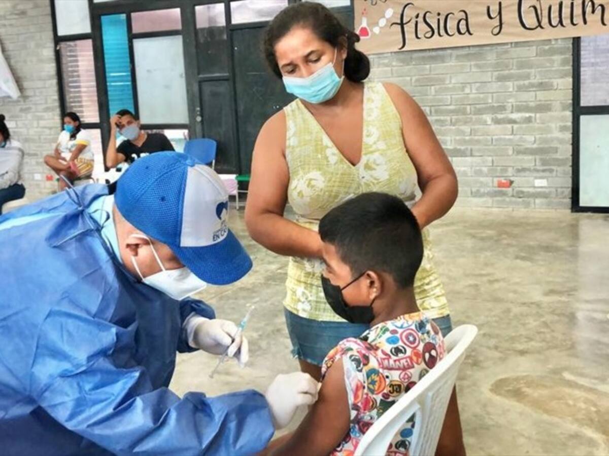 Más de 500 niños han sido vacunados contra el COVID-19 en Montería