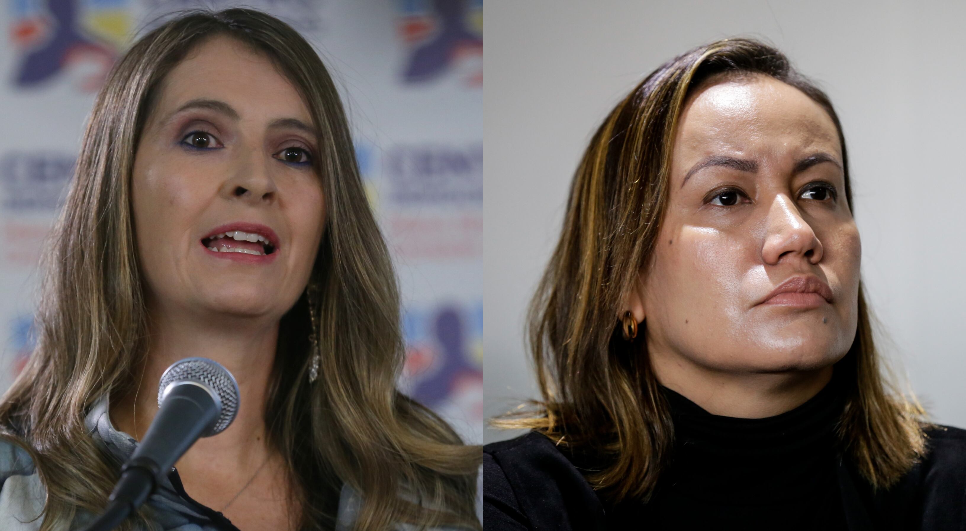 Senadora Paloma Valencia y ministra de Salud Carolina Corcho. Foto: Colprensa