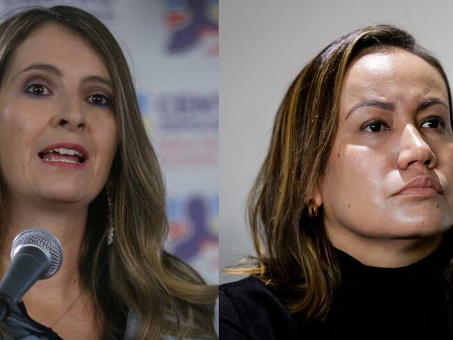 Senadora Paloma Valencia y ministra de Salud Carolina Corcho. Foto: Colprensa