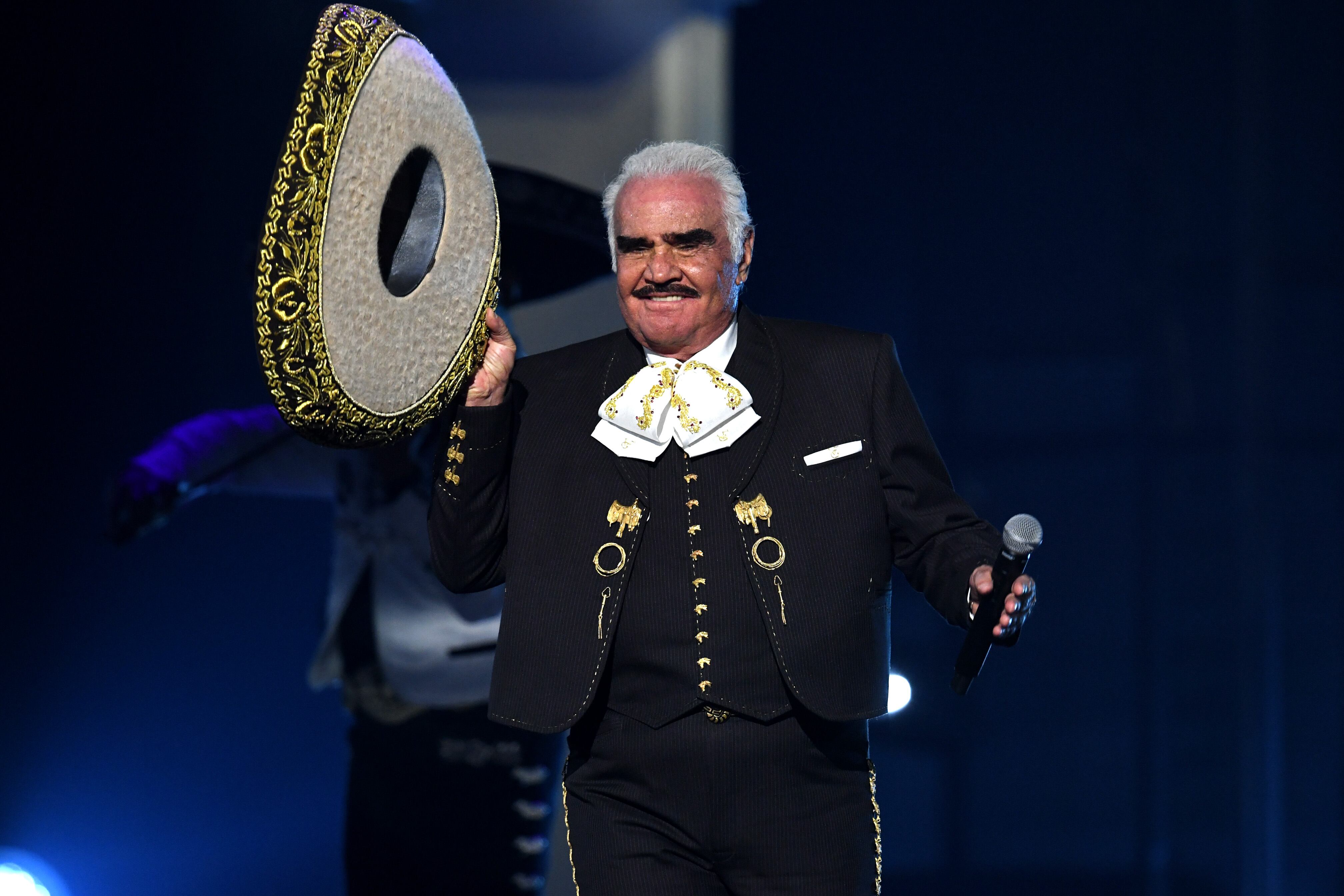LAS VEGAS, NEVADA - NOVEMBER 14: Vicente Fernández performs onstage during the 20th annual Latin GRAMMY Awards at MGM Grand Garden Arena on November 14, 2019 in Las Vegas, Nevada. (Photo by Kevin Winter/Getty Images for LARAS)