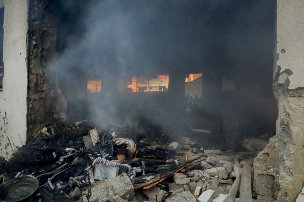 Ataques en la Franja de Gaza. I Foto: RAMI ZOHUD/Middle East Images/AFP via Getty Images.