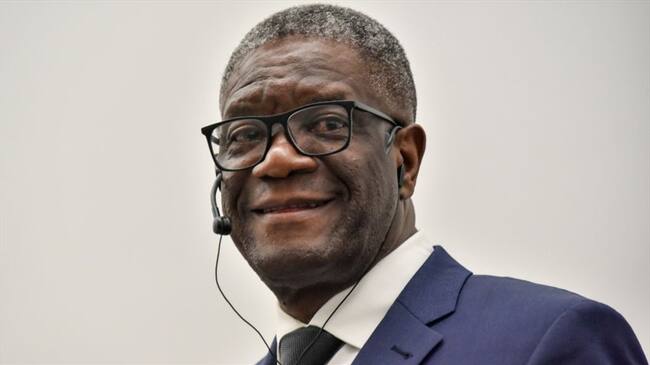 Denis Mukwege, médico y activista congoleño, ayudó a mujeres víctimas de violencia sexual durante la guerra. Foto: Getty Images