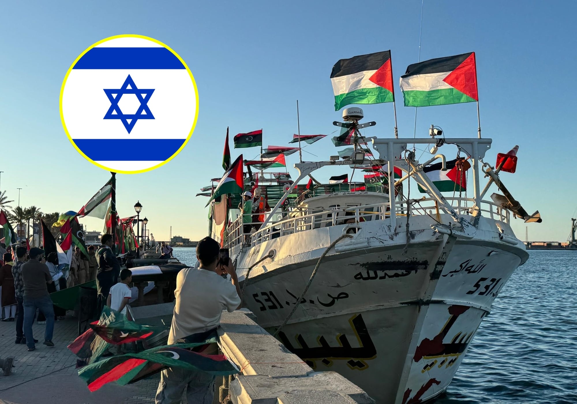 473 detenidos de la Flotilla Sumud fueron trasladados a una prisión del sur de Israel. Foto: Getty Images.