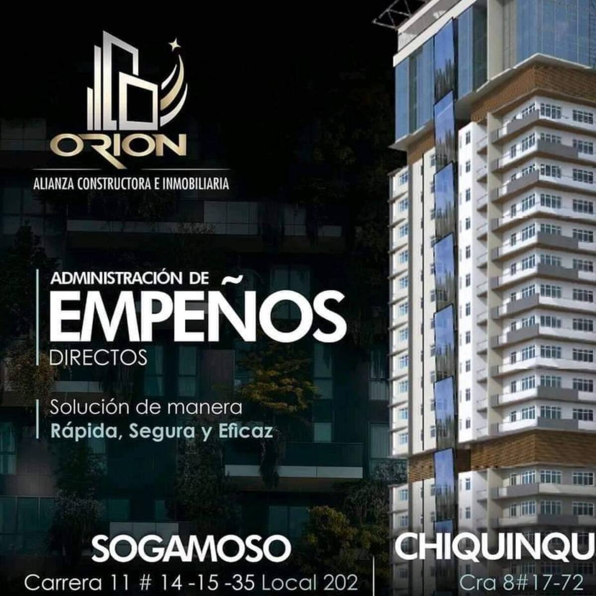 Ordenan a inmobiliaria Orión que suspenda la captación ilegal de dinero