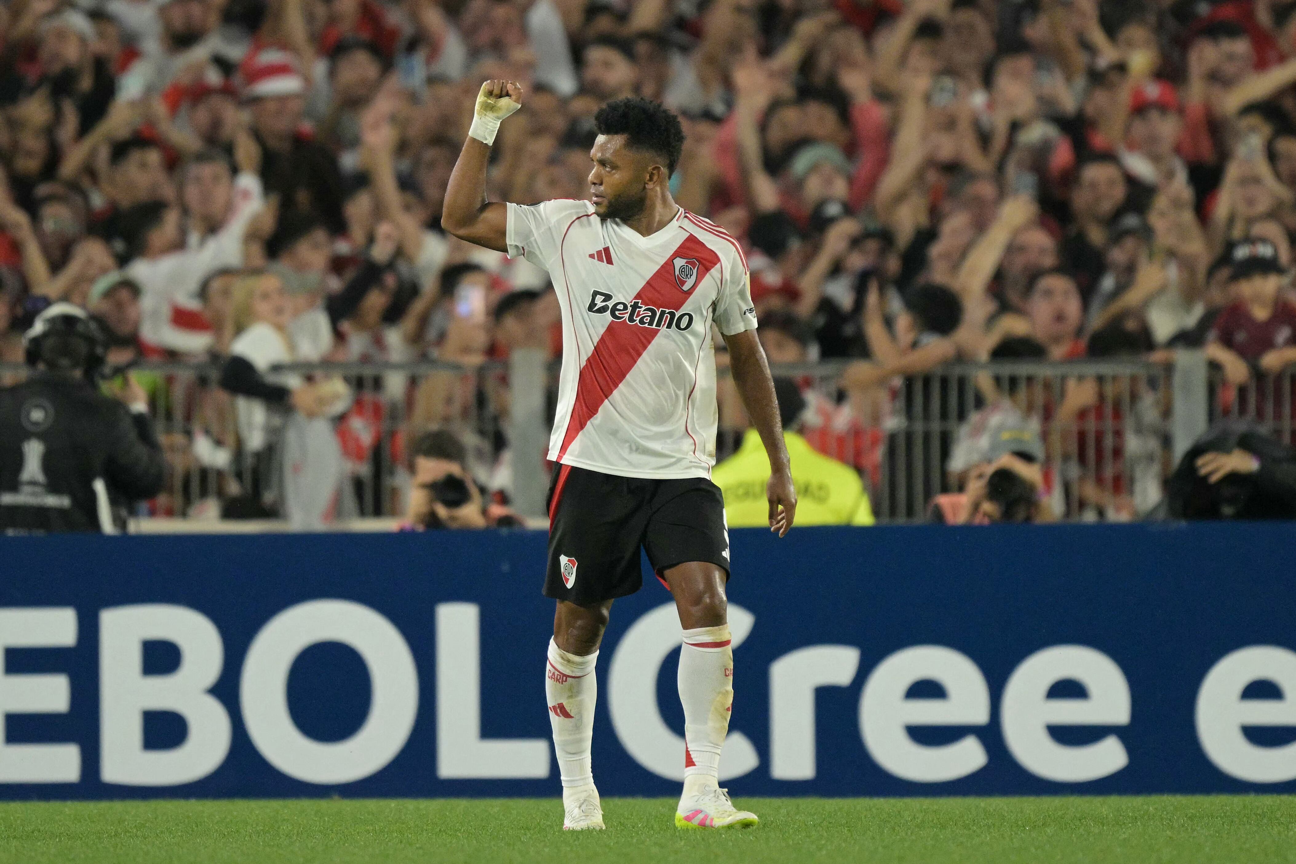 Miguel Borja. Foto: JUAN MABROMATA/AFP via Getty Images.