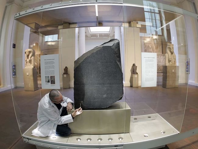 La Piedra de Rosetta. Foto: Getty Images.