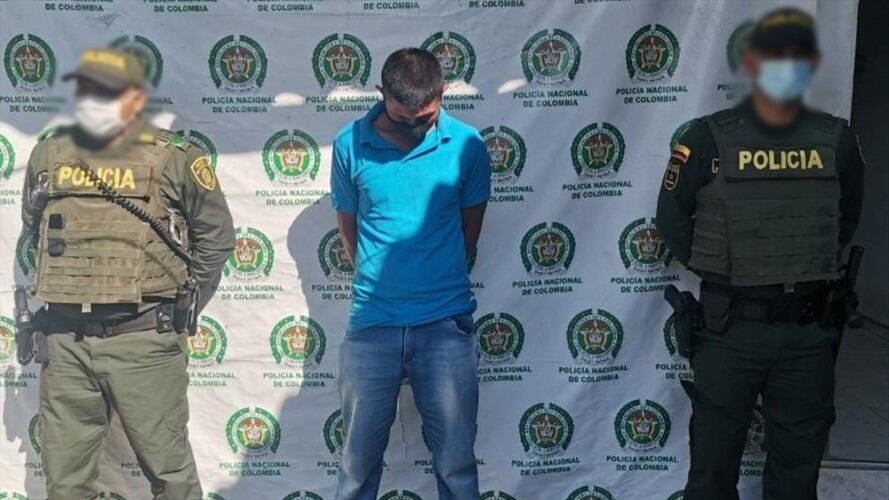 Policía captura a un hombre por acto sexual con menor de 14 años en Córdoba.Foto:cortesía Policía