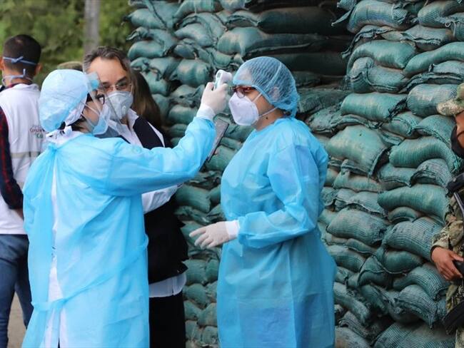 Las autoridades instalaron un puesto de control a la altura del corregimiento el Hormiguero, zona fronteriza entre Cali y Jamundí. Foto: Alcaldía de Cali