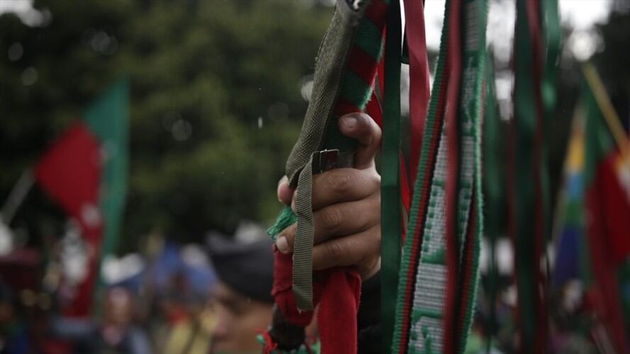 Al menos otros 11 miembros de la minga que fueron heridos con armas de fuego se recuperan en clínicas de la ciudad.. Foto: Colprensa Sergio Acero