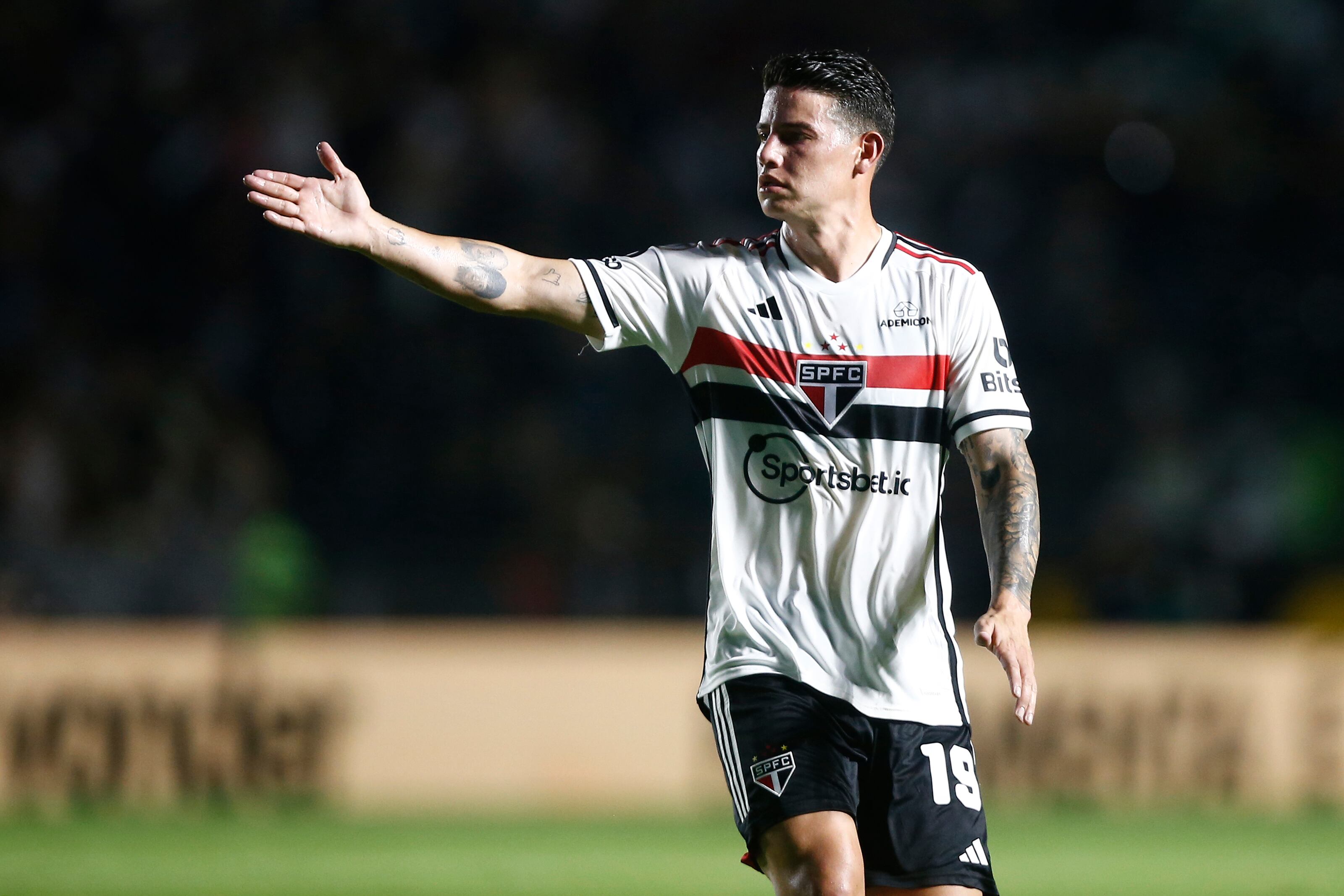 James Rodríguez con Sao Paulo. Foto: Wagner Meier/Getty Images