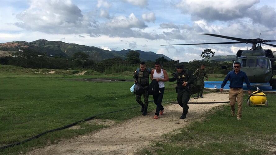 Capturado integrante del Eln presunto responsable del secuestro de Salud Hernández. Foto: Ejército Nacional