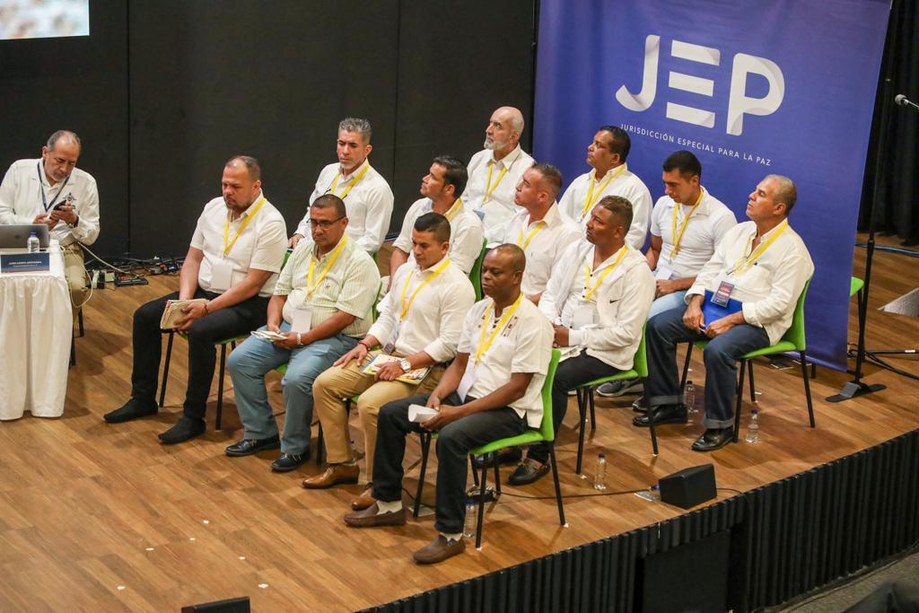 Militares que pagarían falsos positivos. Foto: Cortesía JEP.