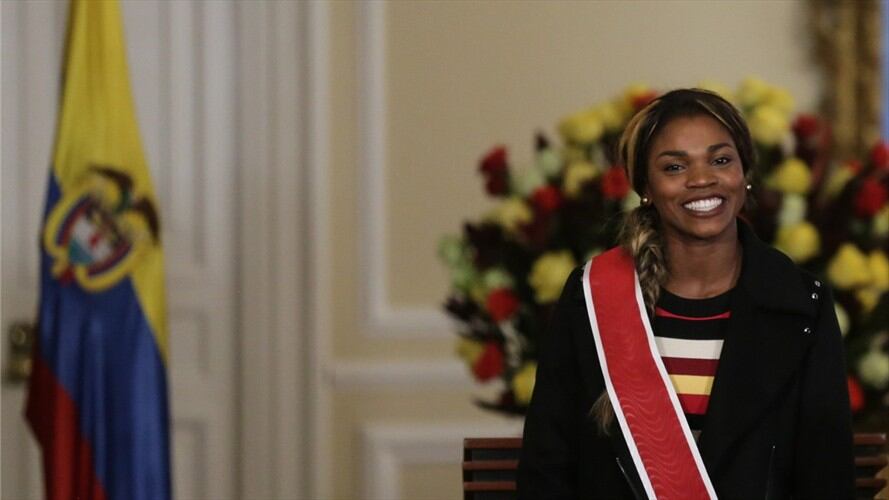 Caterine Ibargüen, deportista colombiana. Foto: Colprensa / Caterine Ibargüen explica su razón por la que se lanzó a la política