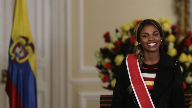Caterine Ibargüen, deportista colombiana. Foto: Colprensa / Caterine Ibargüen explica su razón por la que se lanzó a la política