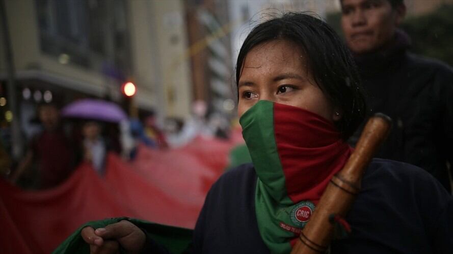 El Consejo Gremial indicó que aunque respeta el derecho a la protesta convocada por la minga indígena, hace un llamado para que esta se realice de manera pacífica. Foto: Colprensa / SERGIO ACERO