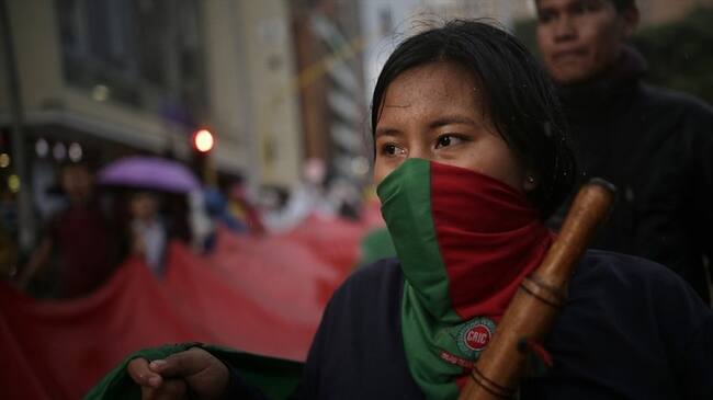 El Consejo Gremial indicó que aunque respeta el derecho a la protesta convocada por la minga indígena, hace un llamado para que esta se realice de manera pacífica. Foto: Colprensa / SERGIO ACERO
