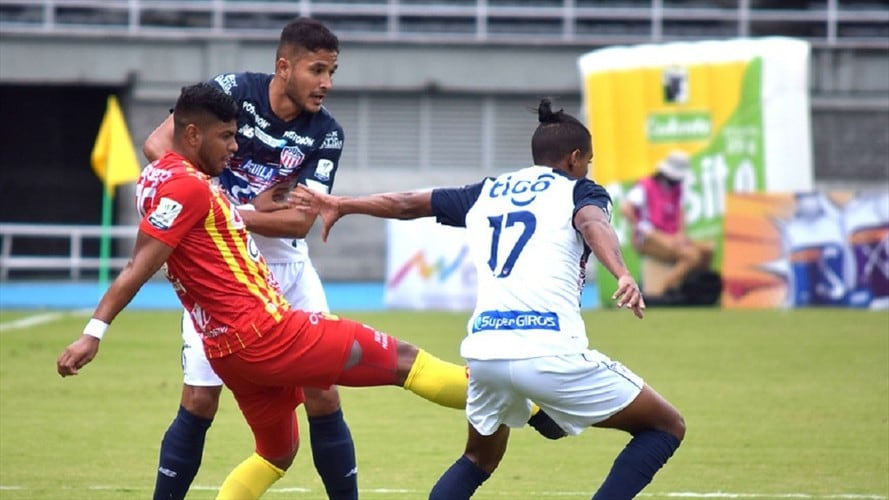 Junior obtuvo este domingo un importante triunfo al Deportivo Pereira en el estadio Hernán Ramírez Villegas. Foto: Colprensa