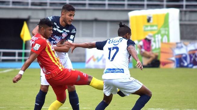 Junior obtuvo este domingo un importante triunfo al Deportivo Pereira en el estadio Hernán Ramírez Villegas. Foto: Colprensa