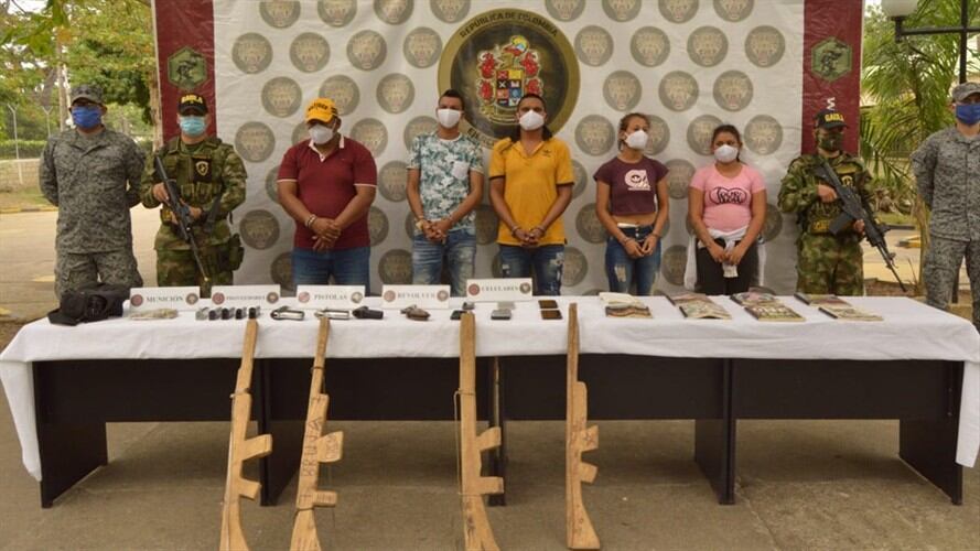 Cuatro menores fueron recuperados de centro de entrenamiento ilegal del Clan del Golfo. Foto: cortesía