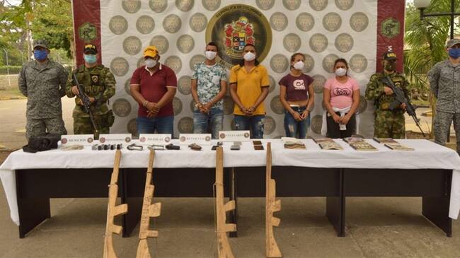 Cuatro menores fueron recuperados de centro de entrenamiento ilegal del Clan del Golfo. Foto: cortesía