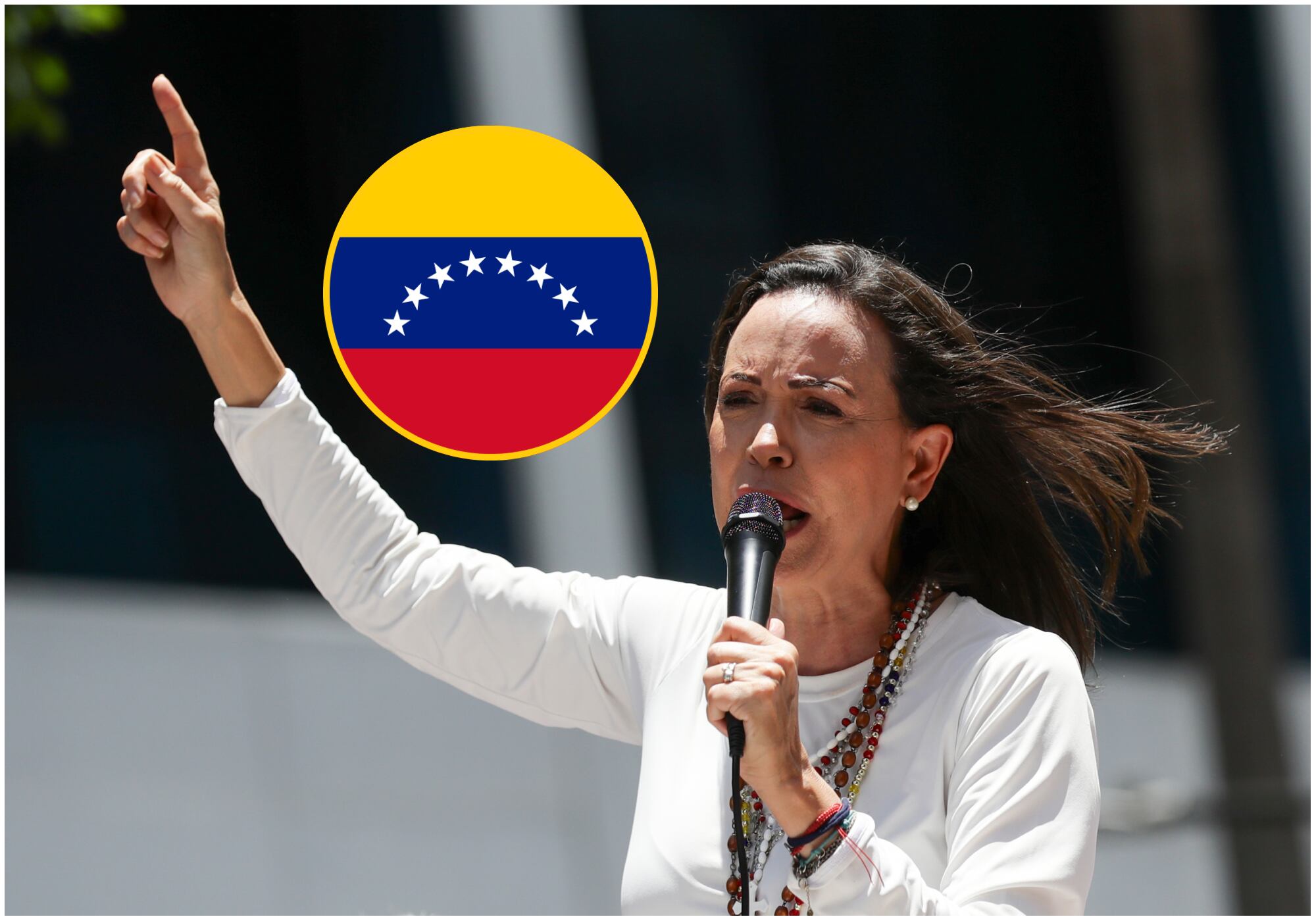 El partido de María Corina Machado denunció la detención de dos activistas en Venezuela. Foto: EFE.