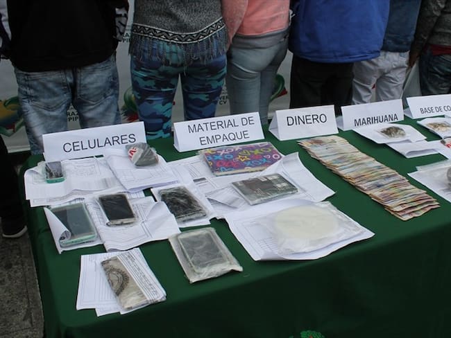 Fueron desarticuladas tres bandas delincuenciales denominadas La Tribuna, La Villa y Alaska. Foto: Policía Manizales