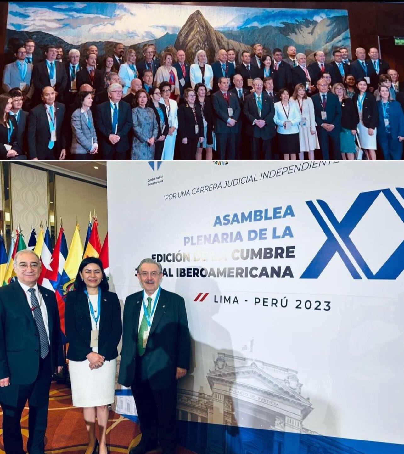 Presidentes de las altas cortes, se encuentran en un viaje en Perú.