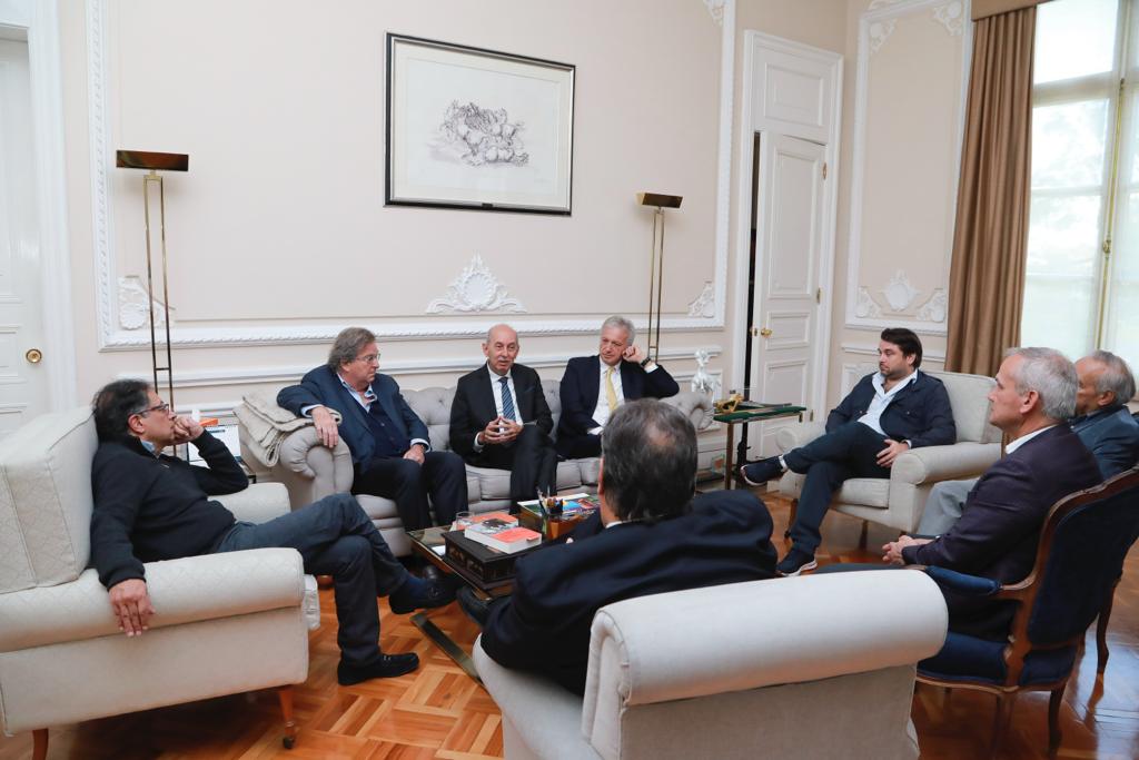 Petro con empresarios | Foto: Presidencia